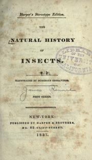 Cover of: The natural history of insects by James Rennie