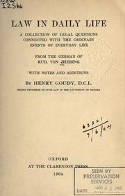 Cover of: law study