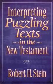 Cover of: Interpreting Puzzling Texts in the New Testament