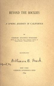 Cover of: Beyond the Rockies: a spring journey in California.