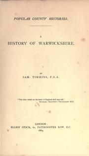 Cover of: A history of Warwickshire by Timmins, Samuel.
