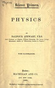 Cover of: Physics. by Balfour Stewart