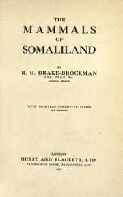 Cover of: The mammals of Somaliland