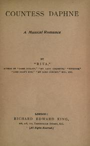 Cover of: Countess Daphne by Rita.