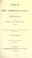 Cover of: Tour of the American lakes, and among the Indians of the North-west territory, in 1830