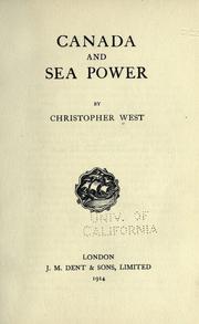 Cover of: Canada and sea power