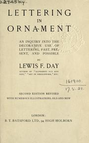 Cover of: Lettering in ornament by Lewis Foreman Day
