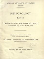 Cover of: Meteorology ... by British National Antarctic Expedition (1901-1904)