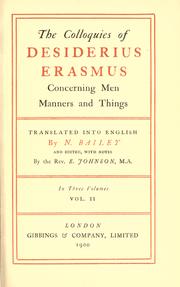 Cover of: The colloquies by Desiderius Erasmus