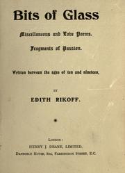 Cover of: Bits of glass