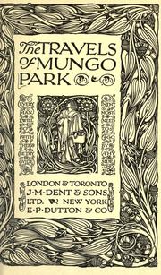 Cover of: The travels of Mungo Park by Mungo Park