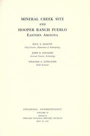 Cover of: Mineral Creek site and Hooper Ranch Pueblo: eastern Arizona