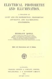 Cover of: Electrical photometry and illumination. by Hermann Bohle