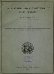Cover of: The planning and construction of board schools.