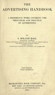 Cover of: The advertising handbook by Samuel Roland Hall
