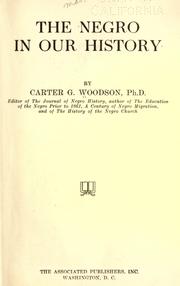 Cover of: The negro in our history by Carter Godwin Woodson