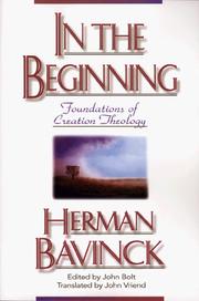 Cover of: In the Beginning by Herman Bavinck