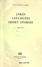 Cover of: Jokes, anecdotes, short stories, for students of Russian. by 