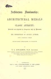 Architectura numismatica by Thomas Leverton Donaldson