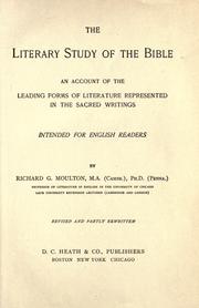 Cover of: The literary study of the Bible.