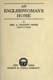 Cover of: An Englishwoman's home