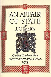 Cover of: An affair of state by J. C. Snaith, J. C. Snaith