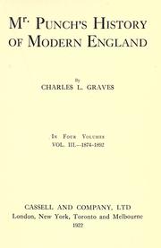 Cover of: Mr. Punch's history of modern England by Charles L. Graves