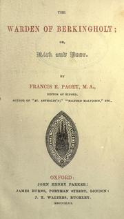 Cover of: The warden of Berkingholt by Francis Edward Paget
