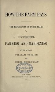 How the farm pays by Crozier, William