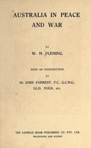 Australia in peace and war by William Montgomery Fleming