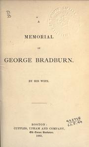 A memorial of George Bradburn by George Bradburn