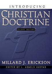 Cover of: Introducing Christian Doctrine(2nd Edition) by Millard J. Erickson