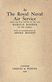 Cover of: In the Royal naval air service