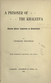 Cover of: A prisoner of the khaleefa by Charles Neufeld