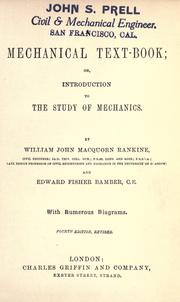 A mechanical text-book by William John Macquorn Rankine