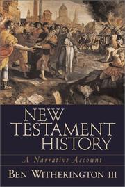 Cover of: New Testament History by Ben Witherington