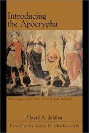 Cover of: Introducing the Apocrypha by David Arthur Desilva