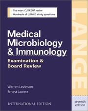 Cover of: Medical Microbiology and Immunology (Lange Medical Books)