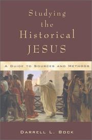 Cover of: Studying the Historical Jesus: A Guide to Sources and Methods