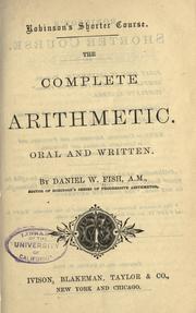 Cover of: The complete arithmetic by Daniel W. Fish