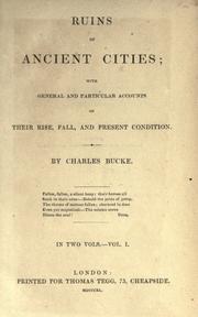 Cover of: Ruins of ancient cities by Charles Bucke