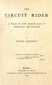 Cover of: The circuit rider by Edward Eggleston