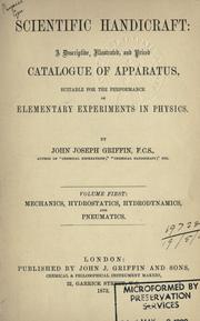 Cover of: Scientific handicraft by John Joseph Griffin, John Joseph Griffin