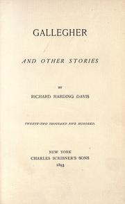 Cover of: Gallegher by Richard Harding Davis