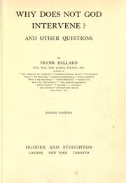 Cover of: Why does not God intervene? by Frank Ballard