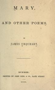 Cover of: Mary: and other poems