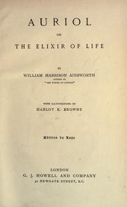 Cover of: Auriol by William Harrison Ainsworth