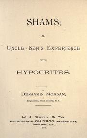 Cover of: Shams : or, Uncle Ben's experience with hypocrites by John Smith Draper