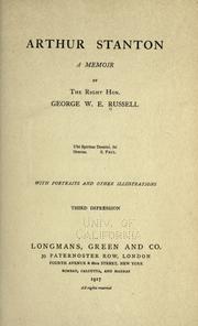 Cover of: Arthur Stanton by George William Erskine Russell