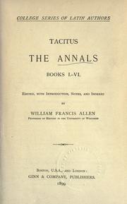 Cover of: The Annals by P. Cornelius Tacitus